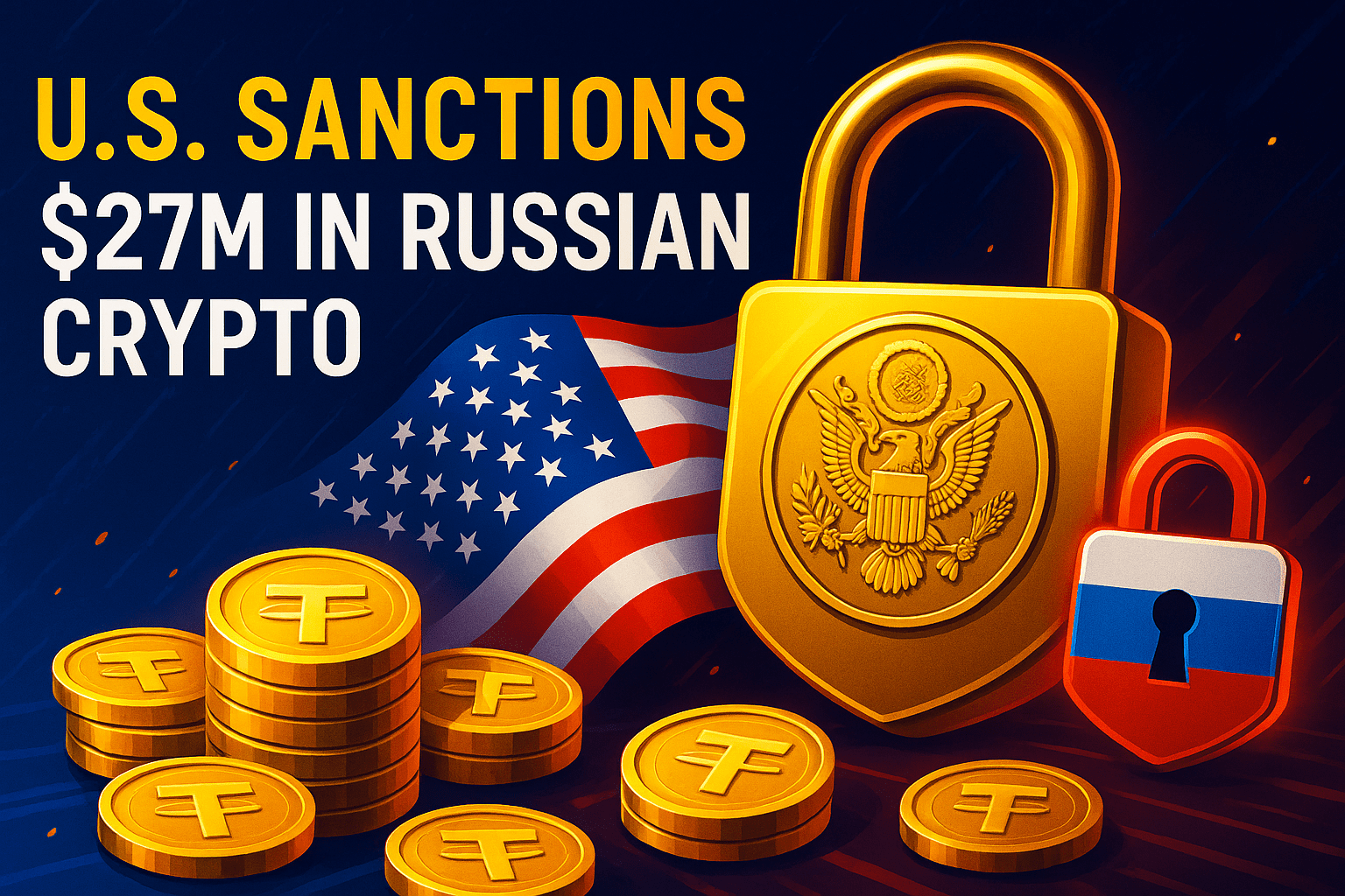U.S. Freezes $27M in Russian Crypto Assets as Sanctions Target Garantex, Grinex, and A7A5 Token