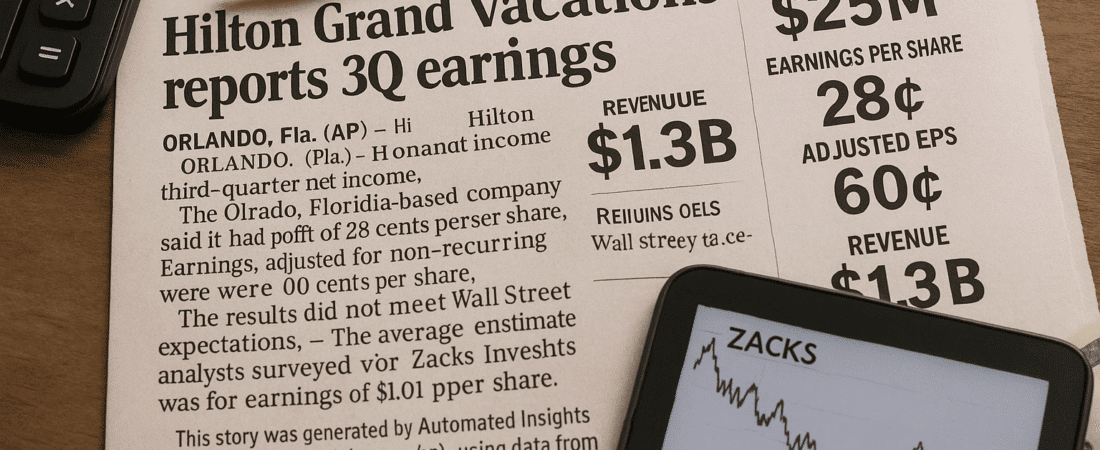 Hilton Grand Vacations Reports Q3 Earnings Results