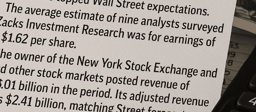 Intercontinental Exchange Reports Strong Q3 Earnings