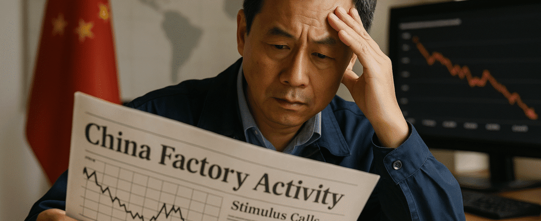 China’s Manufacturing Sector Contracts for Seventh Consecutive Month, PMI Reports