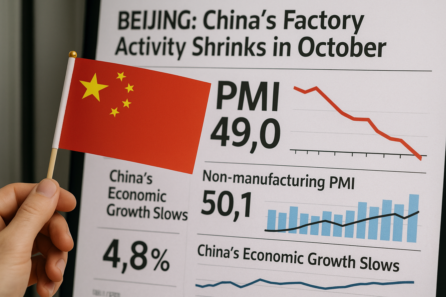 China’s Factory Activity Declines for Seventh Consecutive Month in October, PMI Reports