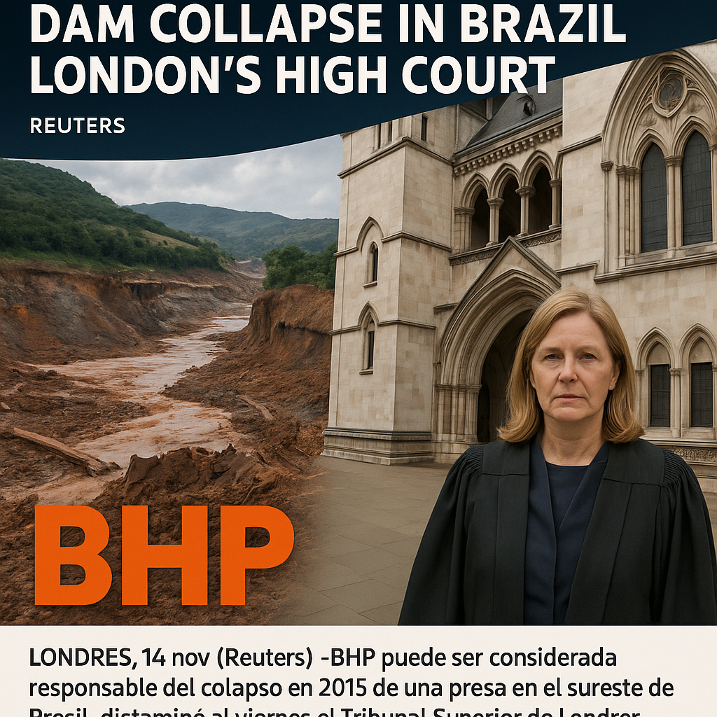British Court Rules BHP Can Be Held Liable for 2015 Brazil Dam Collapse
