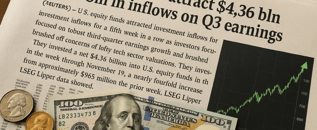 US Equity Funds Experience Fifth Consecutive Week of Inflows Driven by Strong Earnings