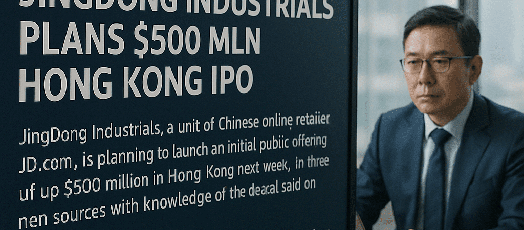 JingDong Industrials Plans $500 Million IPO Launch Next Week, Sources Reveal