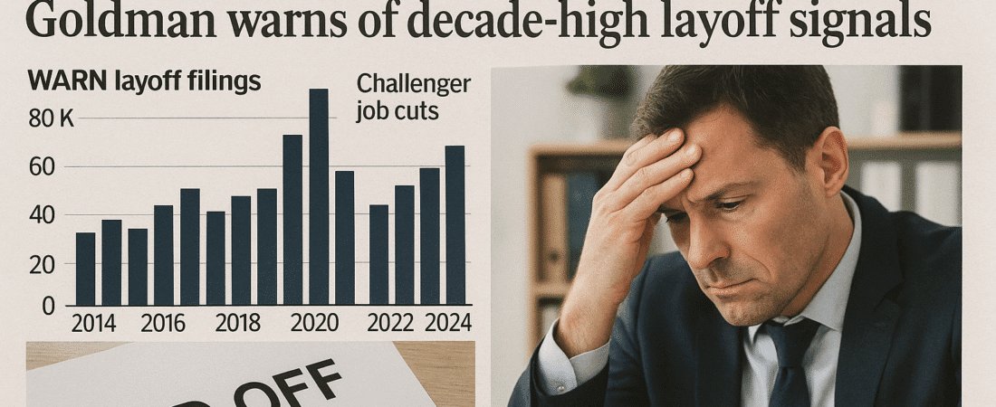 Goldman Sachs Highlights Increasing Weakness in the US Job Market Amid Rising Layoffs