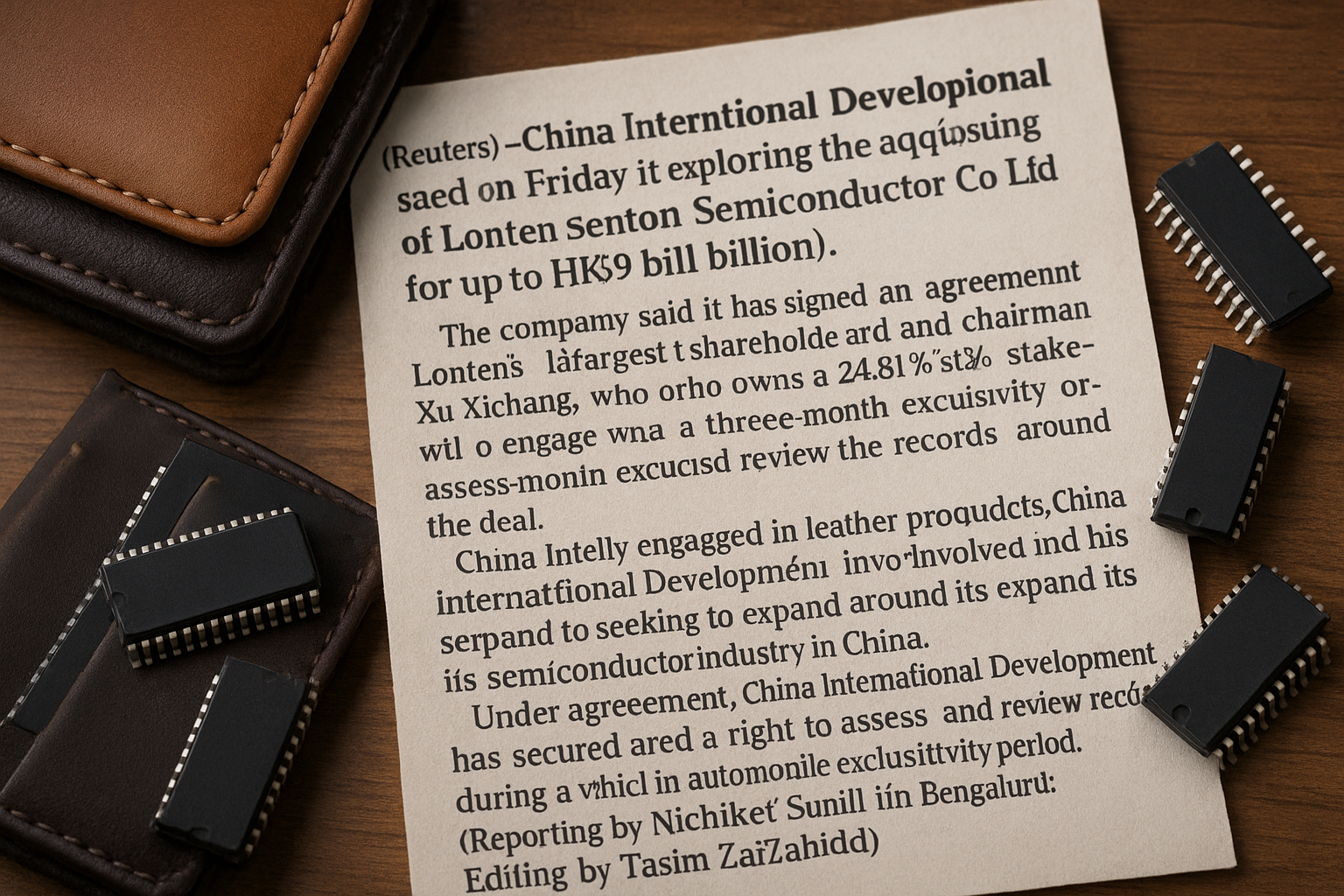 Chinese Leather Goods Firm Considers Buyout of Semiconductor Company for Up to $1.2 Billion