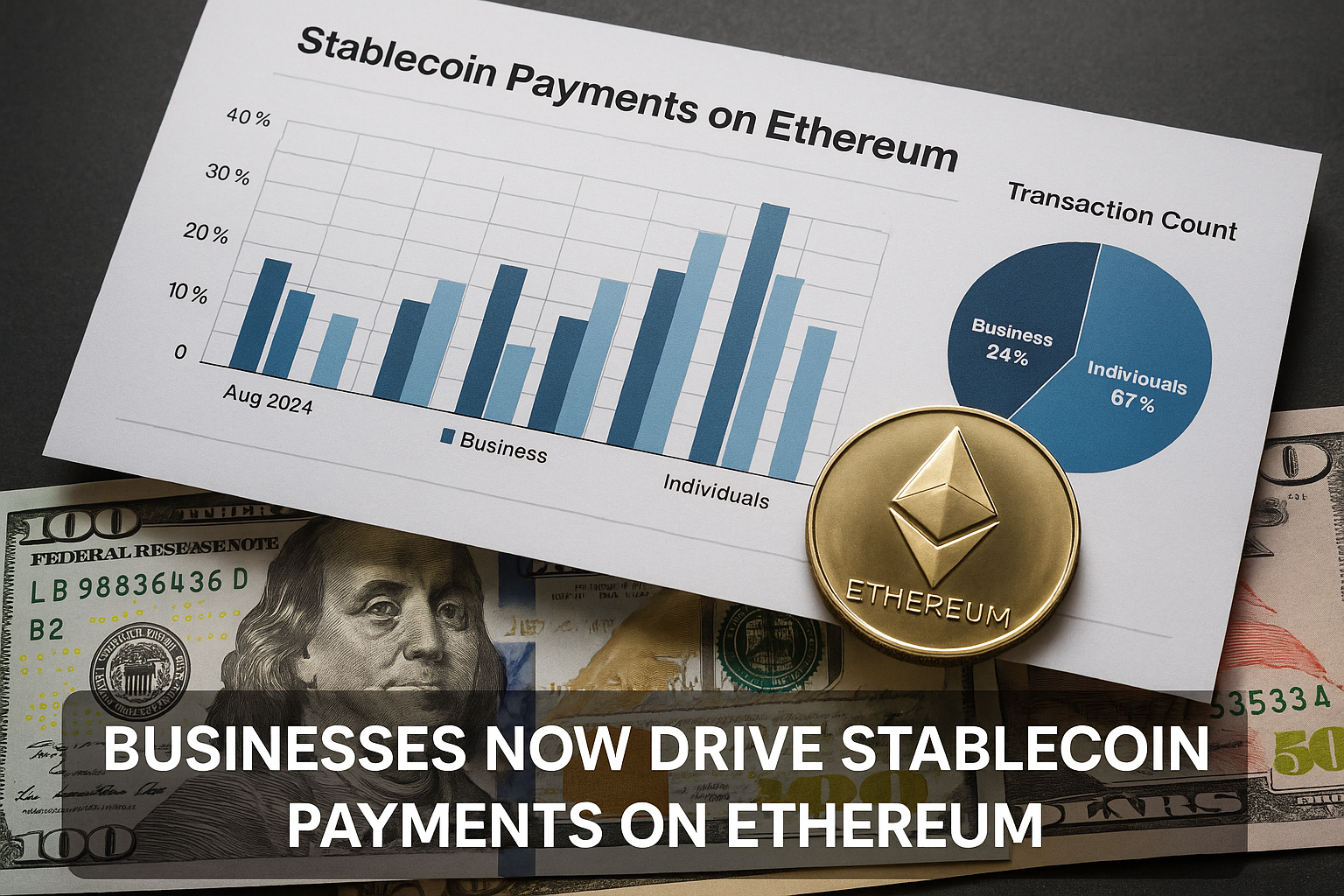 Shift in Ethereum Stablecoin Usage: B2B Transactions Surge 156%, P2B Payments Increase by 167%
