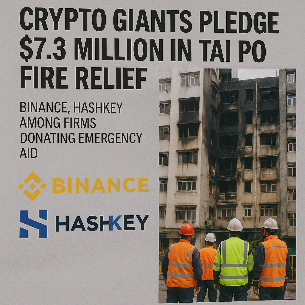 Crypto Companies Pledge HK$57 Million in Immediate Relief Following Hong Kong’s Deadliest Fire
