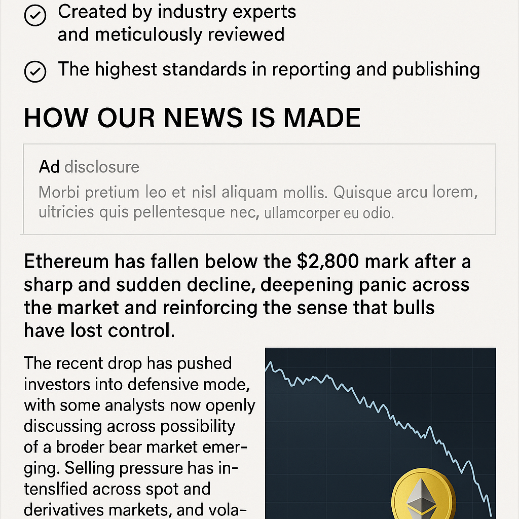 Ethereum’s Open Interest Halves as $6.4B Worth of Positions Disappear: Market Reset Intensifies