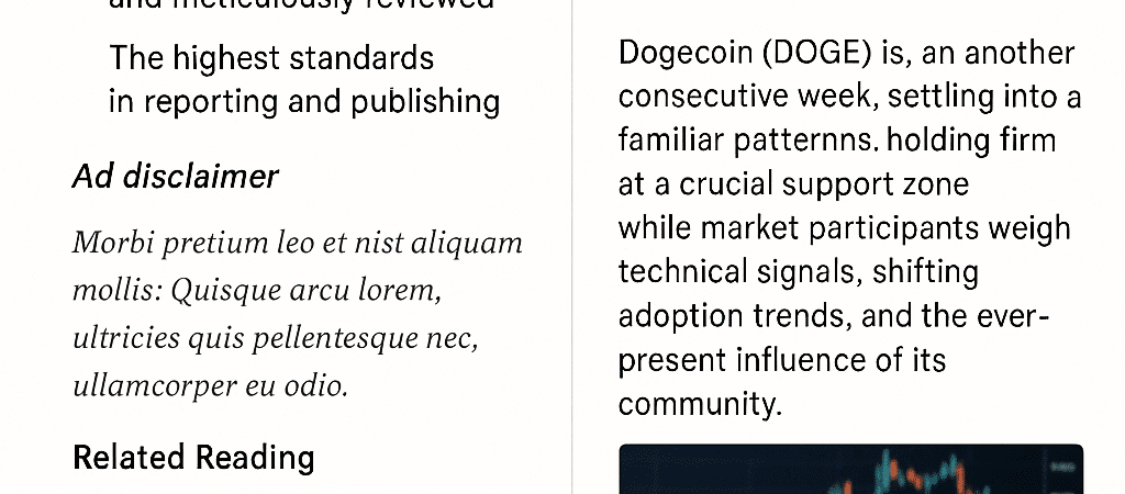 Dogecoin Maintains Stability Above Key Support Level Amid Rising Adoption and Strengthened Long-Term Outlook