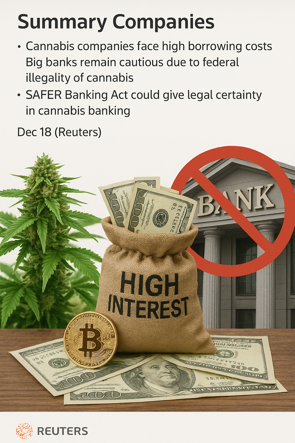 Cannabis Firms Encounter Challenges in Securing Funding from Major Banks Despite Regulatory Changes, Experts Warn
