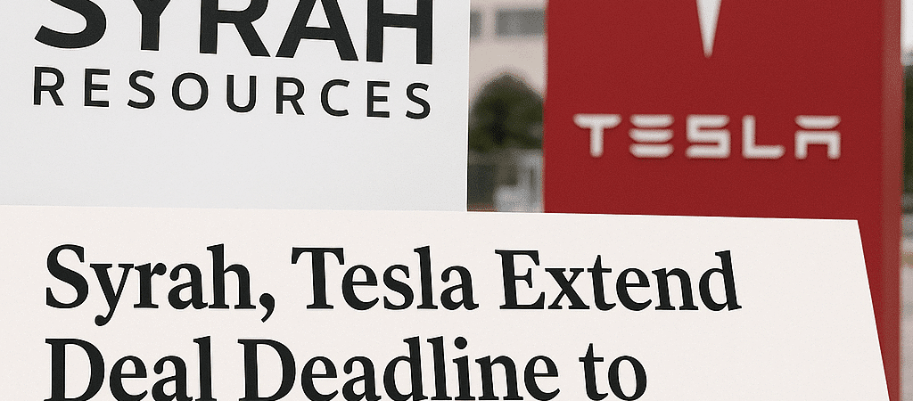 Syrah Secures Extension for Tesla Offtake Agreement as Vidalia Qualification Proceeds