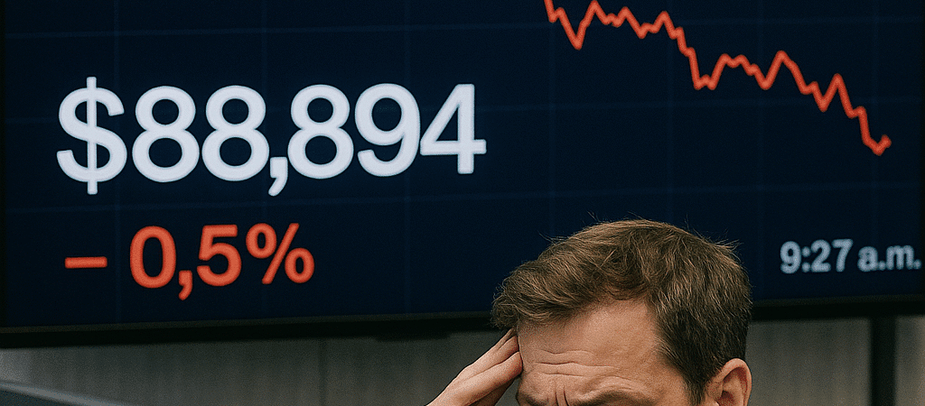 Bitcoin Falls Below $90,000 as Global Market Selloff Intensifies