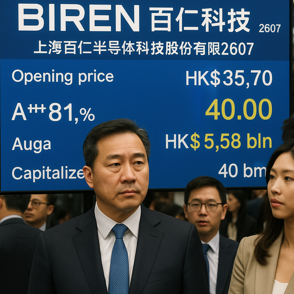 Chinese AI Chipmaker Biren Soars 82% in Hong Kong Debut, Launching 2026 IPOs