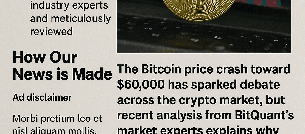 The Necessity Behind Bitcoin’s Dip to $60,000