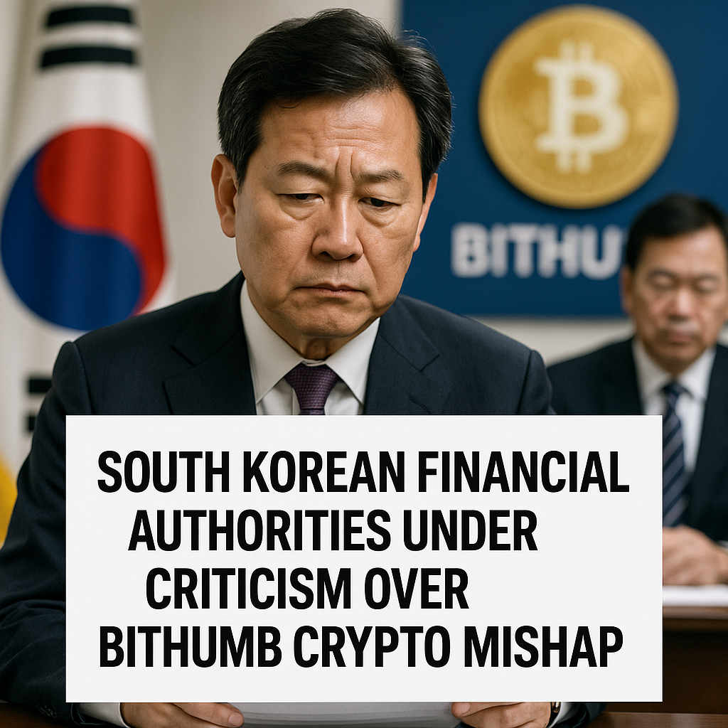 Bithumb Bitcoin Misstep: $1.3B Mistake Triggers Investigation into Financial Oversight Failures