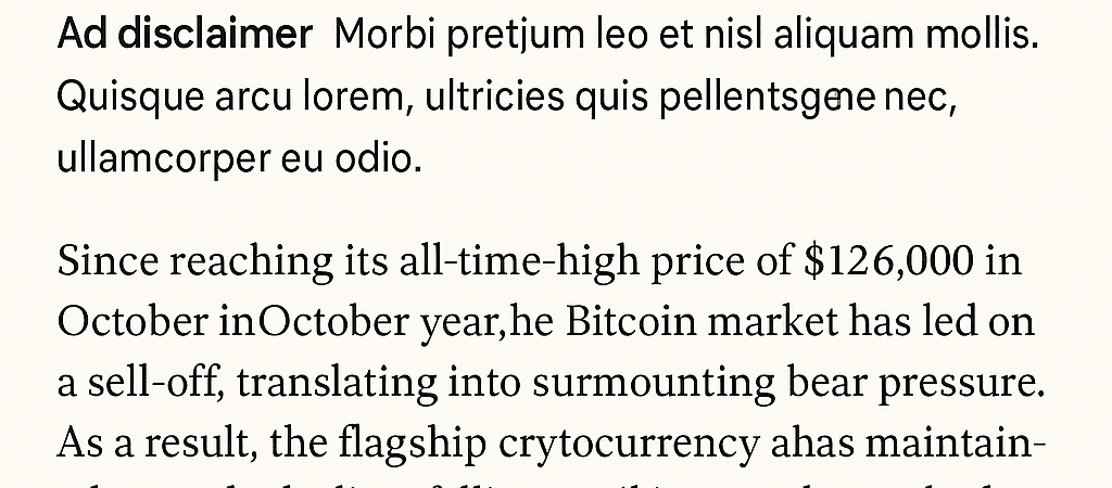 Bitcoin’s Sharpe Ratio Dips to Historic Lows — Is Accumulation on the Horizon?