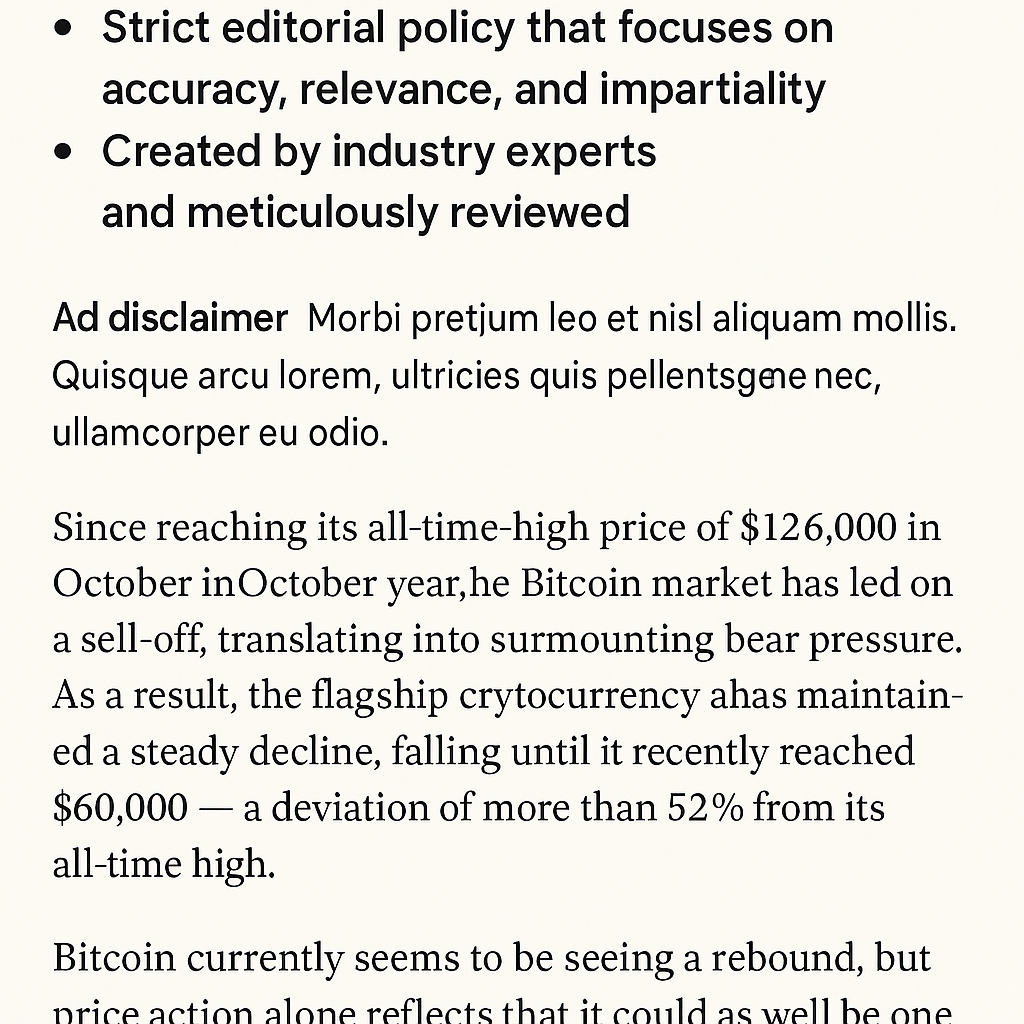 Bitcoin’s Sharpe Ratio Dips to Historic Lows — Is Accumulation on the Horizon?