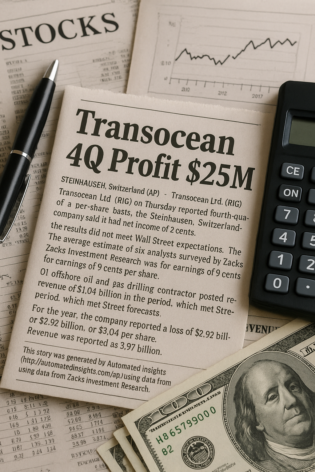 Transocean Reports Q4 Earnings